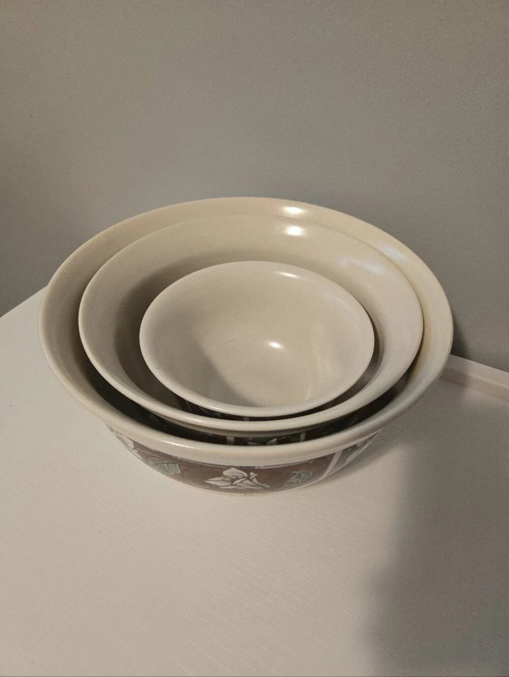 Pfaltzgraff Mission Flower Mixing Boel Set Cottagecore MCM